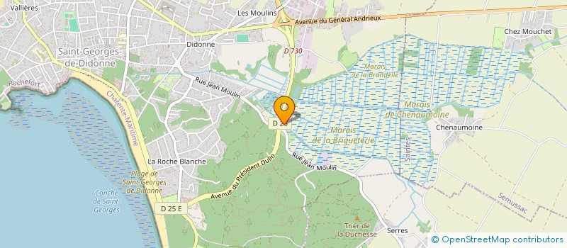 localisation de l'entreprise PRODUKTION  SAINT-GEORGES-DE-DIDONNE