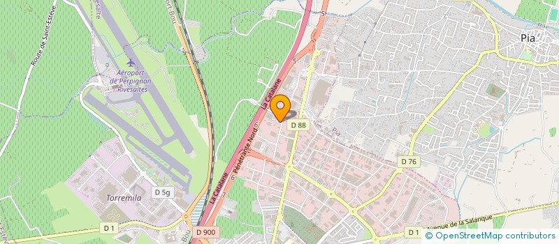 localisation de l'entreprise PRODUXEL  PERPIGNAN