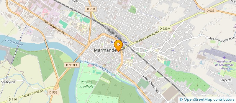 localisation de l'entreprise PRODYB  MARMANDE