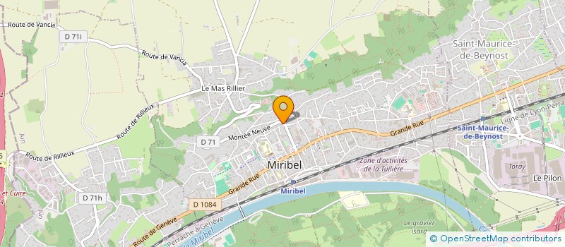 localisation de l'entreprise PRODYNAMIC à MIRIBEL