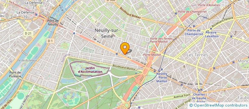 localisation de l'entreprise PRODYS à NEUILLY-SUR-SEINE