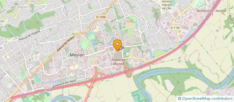 localisation de l'entreprise PRODYS EQUIPEMENT SA à MEYLAN