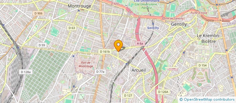 localisation de l'entreprise PROELYUM ESPORT à ARCUEIL