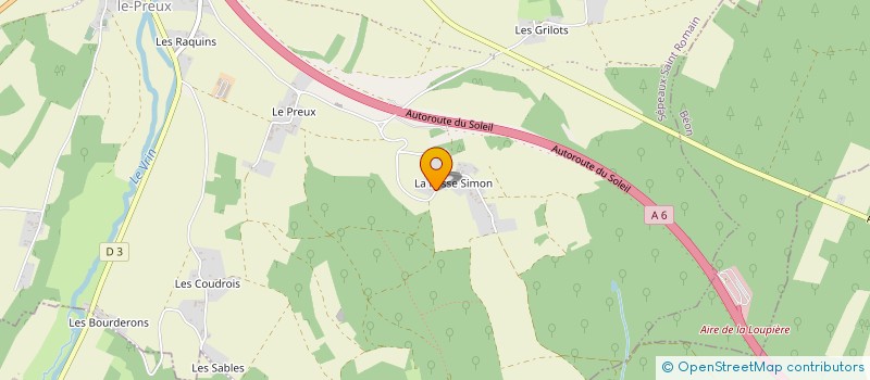 localisation de l'entreprise PROENERGIE  SEPEAUX-SAINT ROMAIN