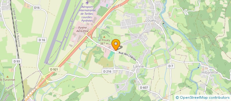 localisation de l'entreprise PROENERGIE65  LANNE