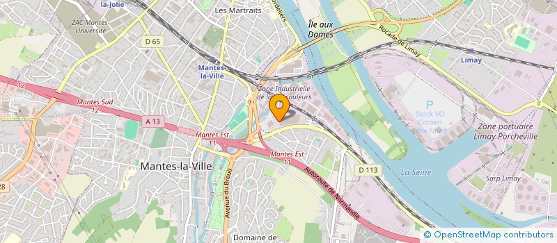 localisation de l'entreprise PROENVIA à MANTES-LA-VILLE