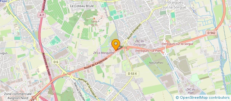 localisation de l'entreprise PROEXPACE GROUPE à SORGUES