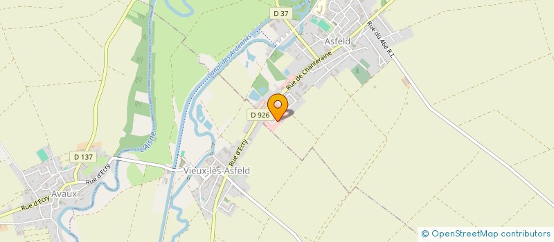 localisation de l'entreprise PROF DE LA FERMETURE ARDENNAISE à ASFELD