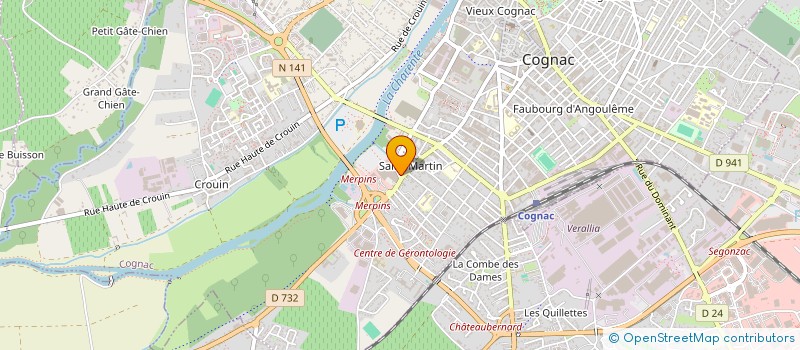 localisation de l'entreprise PROF'EQUIP COGNAC CHR à COGNAC
