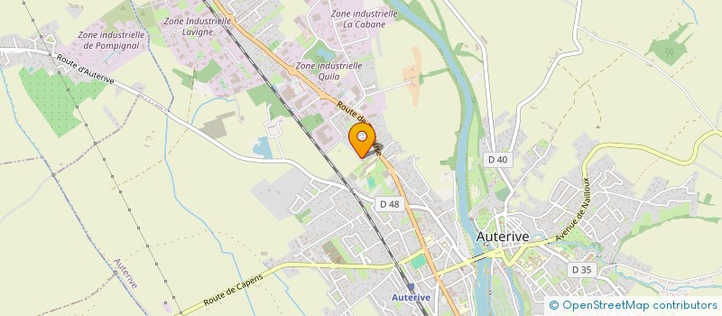 localisation de l'entreprise PROF ET SOF  AUTERIVE