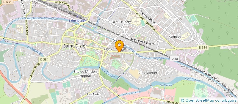 localisation de l'entreprise PROFAB à SAINT-DIZIER