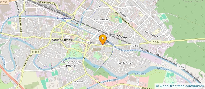 localisation de l'entreprise PROFAB à SAINT-DIZIER