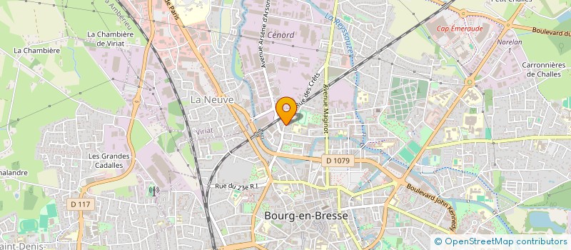 localisation de l'entreprise PROFACADES à BOURG-EN-BRESSE