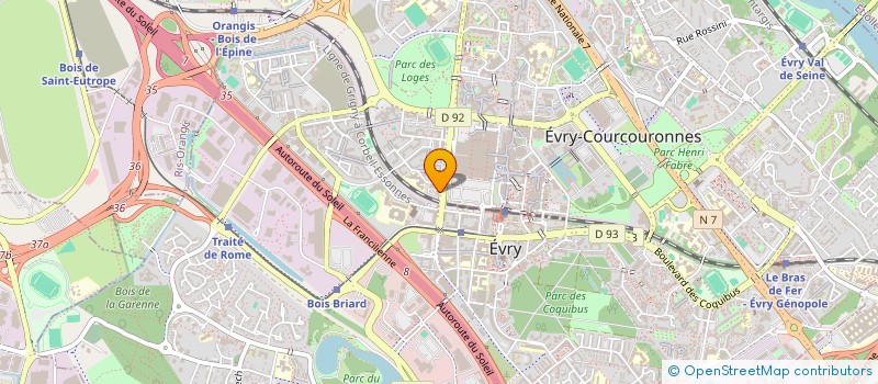 localisation de l'entreprise PROFATECH-SERVICES à EVRY-COURCOURONNES