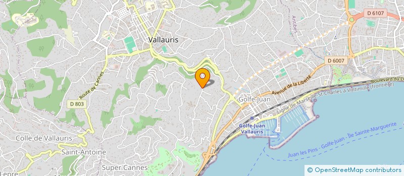localisation de l'entreprise PROFAV à NICE