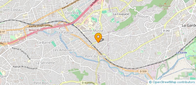 localisation de l'entreprise PROFAVAR  TOULON