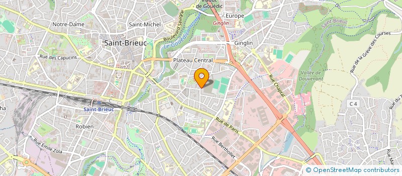 localisation de l'entreprise PROFEAT à SAINT-BRIEUC