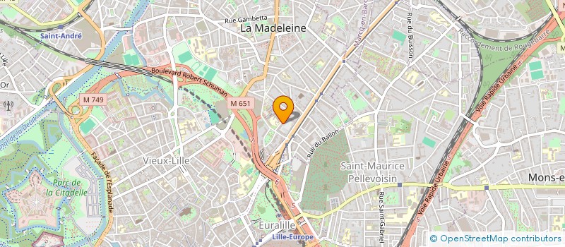 localisation de l'entreprise PROFEEL à LA MADELEINE