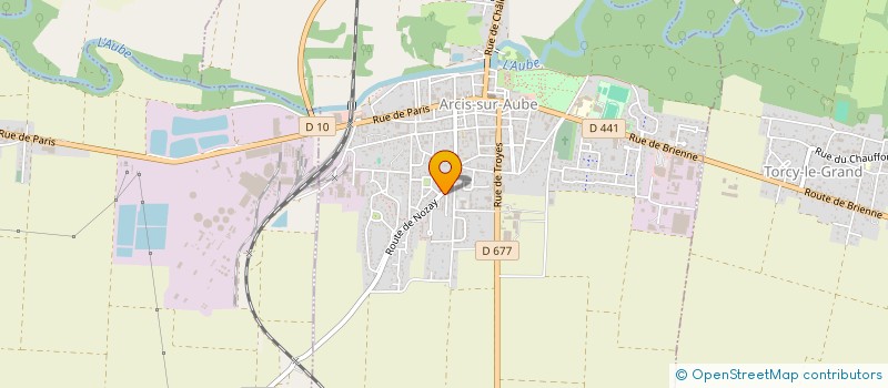localisation de l'entreprise PROFEEL DIX à ARCIS-SUR-AUBE