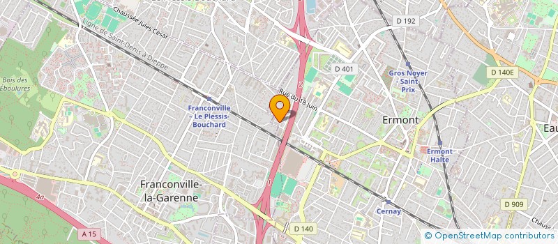 localisation de l'entreprise PROFELIS RE3  ERMONT