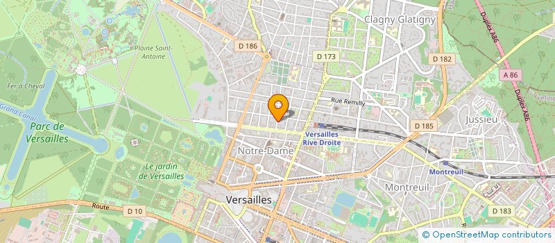 localisation de l'entreprise PROFENCY à VERSAILLES