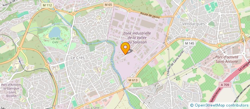 localisation de l'entreprise PROFERM à VENDARGUES