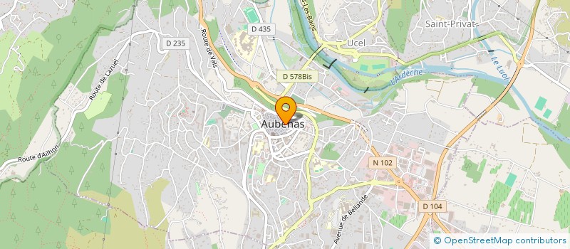 localisation de l'entreprise PROFESSEUR CHEN à AUBENAS