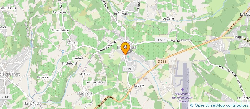 localisation de l'entreprise PROFESSEUR JEAN-FRANCOIS CHARY  FRONTENAS