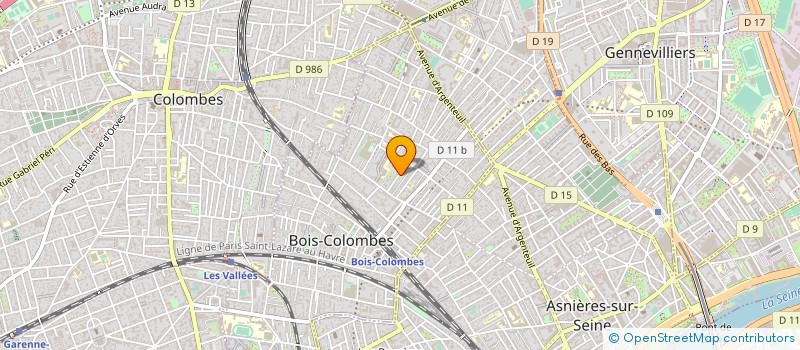 localisation de l'entreprise PROFESSEURS CONSULTANT ASSOCIE à BOIS-COLOMBES