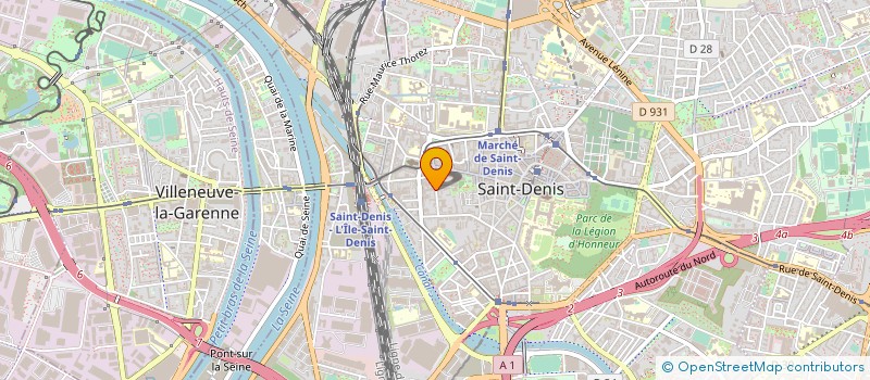 localisation de l'entreprise PROFESSION BANLIEUE à SAINT-DENIS