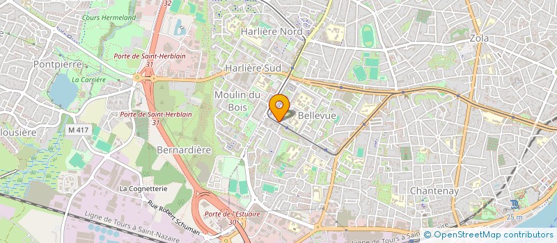 localisation de l'entreprise PROFESSION SPORT 44 à NANTES