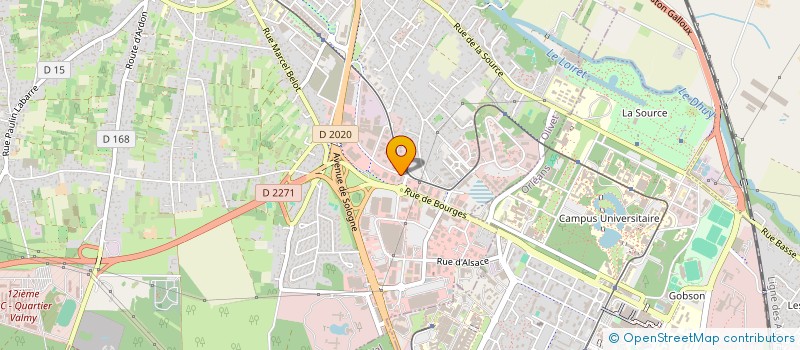 localisation de l'entreprise PROFESSION SPORT ET LOISIRS 45 à OLIVET
