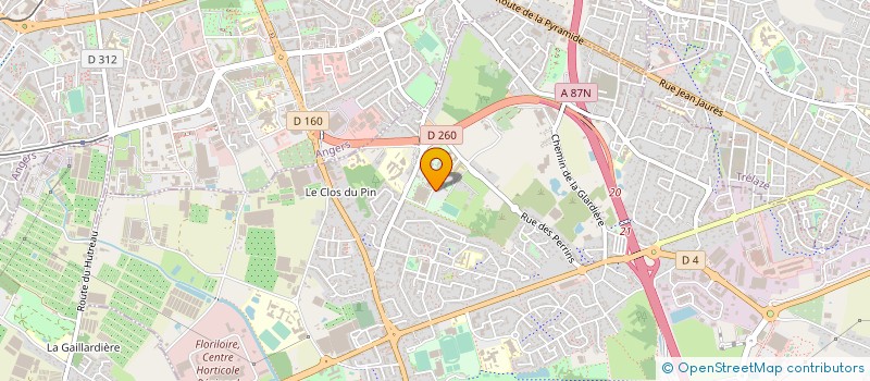 localisation de l'entreprise PROFESSION SPORT ET LOISIRS PAYS DE LA LOIRE  LES PONTS-DE-CE