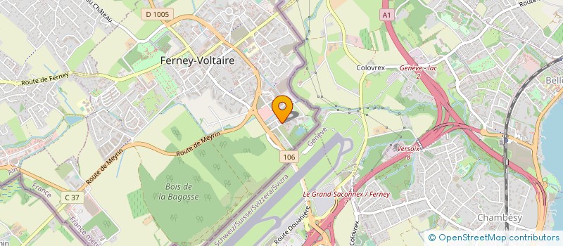 localisation de l'entreprise PROFESSIONAL & CONSULTANCY SERVICES FRANCE à FERNEY-VOLTAIRE