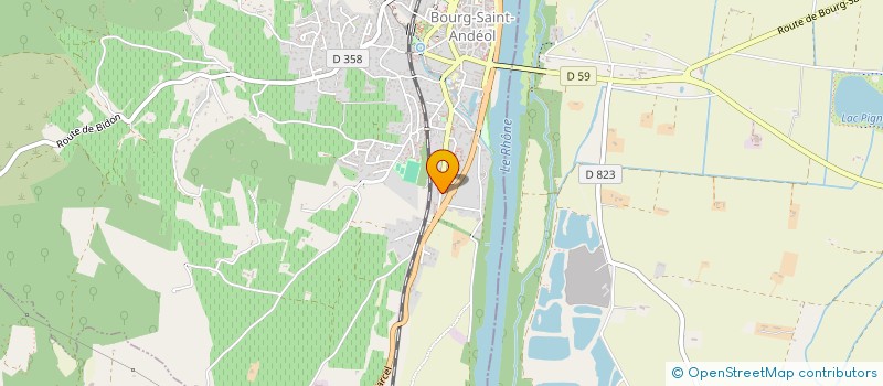 localisation de l'entreprise PROFESSIONNALISATION PAR L'EDUCATION POPULAIRE ET SOLIDAIRE à BOURG-SAINT-ANDEOL