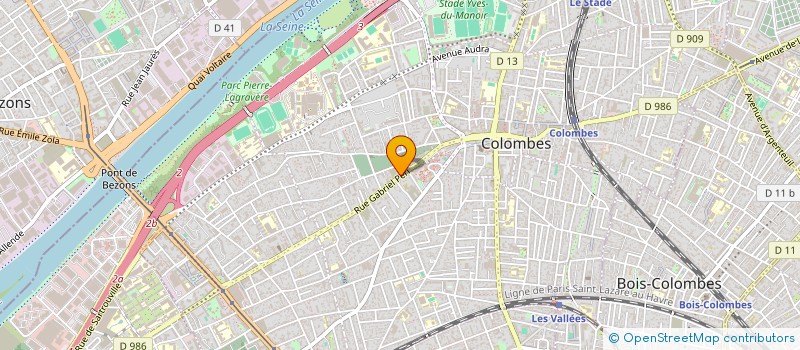 localisation de l'entreprise PROFESSIONNEL DE LA PAPETERIE GENERALE à COLOMBES