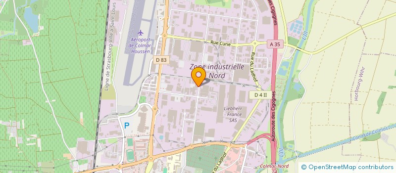 localisation de l'entreprise PROFESSIONNEL SEMENCES  COLMAR