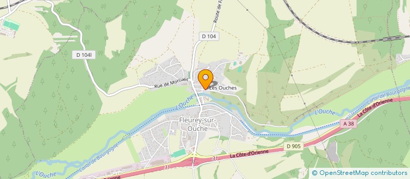 localisation de l'entreprise PROFESSIONNELS DE SANTE DE LA VELLE  FLEUREY-SUR-OUCHE