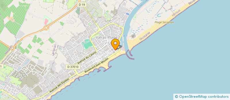 localisation de l'entreprise PROFESSIONNELS DE SANTE MSP VALRAS-PLAGE  VALRAS-PLAGE