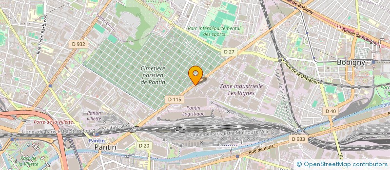 localisation de l'entreprise PROFESSIONNELS DE SURVEILLANCE & DE SECURITE PRIVEE  BOBIGNY