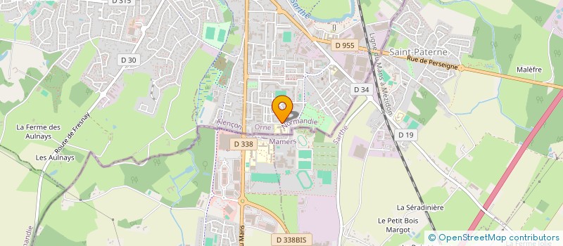 localisation de l'entreprise PROFESSIONNELS DU COMMERCE à ALENCON