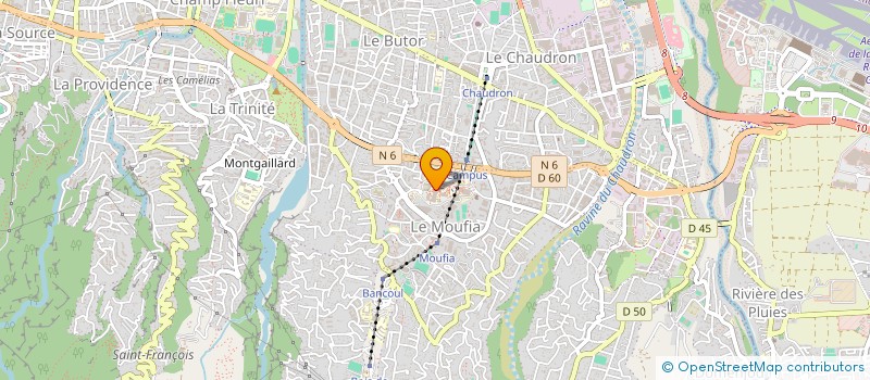 localisation de l'entreprise PROFESSIONNELS REUNIONNAIS DES SERVICES à SAINT-DENIS