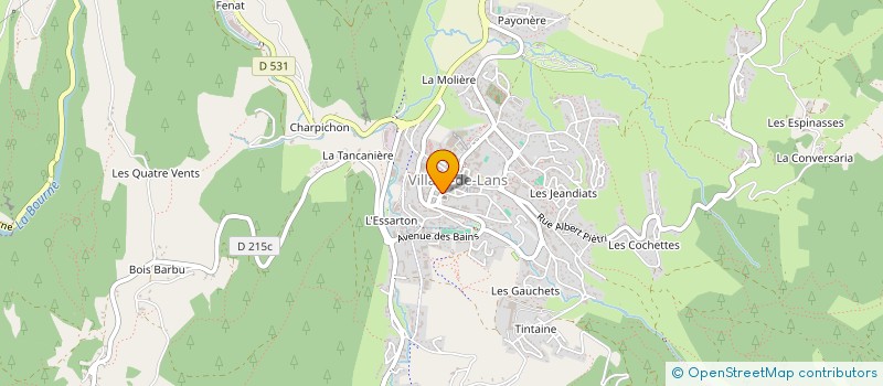 localisation de l'entreprise PROFESSIONNELS SPELEO & CANYON VERCORS  VILLARD-DE-LANS