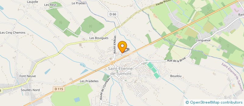 localisation de l'entreprise PROFESSIONNELS SYSTEMES INFORMATIQUES  SAINT-ETIENNE-DE-TULMONT