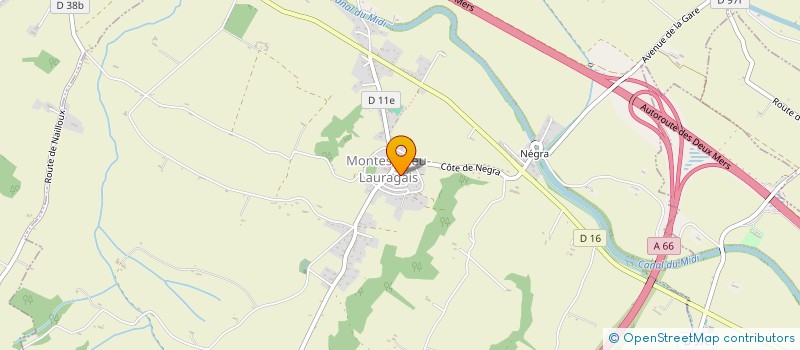 localisation de l'entreprise PROFESTED  MONTESQUIEU-LAURAGAIS