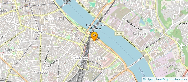 localisation de l'entreprise PROFEX à BORDEAUX