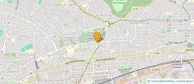 localisation de l'entreprise PROFFAGE à LE HAVRE