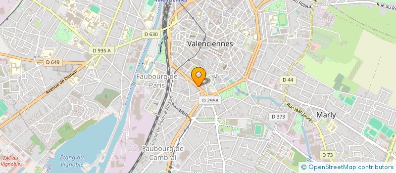 localisation de l'entreprise PROFICIO RH à VALENCIENNES
