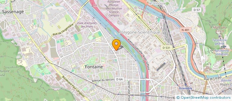 localisation de l'entreprise PROFIGES CONSTRUCTIONS  FONTAINE