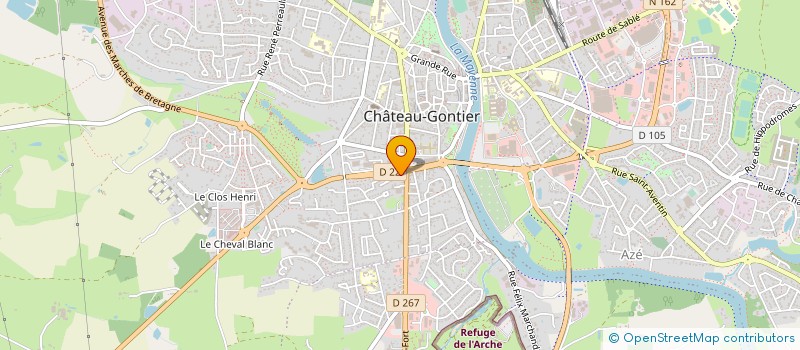 localisation de l'entreprise PROFIGEST IMMOBILIER à CHATEAU-GONTIER-SUR-MAYENNE